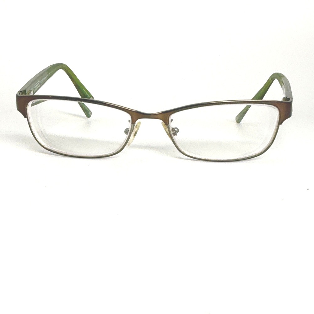 Coach HC 5033 Alyson Eyeglasses Brown Dark Silver Green Tortoise 53-16-135 22228 - Picture 1 of 7